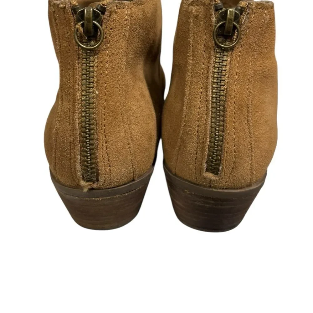 Apri by Italian Shoemakers Haven Suede Leather Ankle Boots Booties 8.5